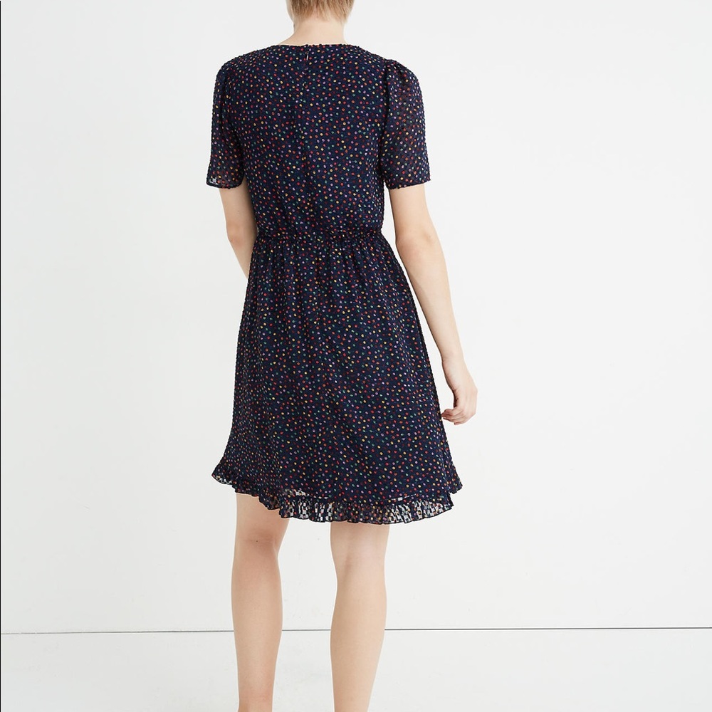NWT Madewell Flutter-Sleeve Ruffle-Hem Dress - Picture 3 of 8